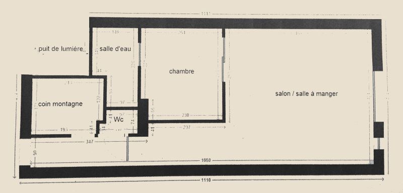 Location Mont-Dore - plan de l'appartement